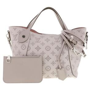 LOUIS VUITTON Hina Mahina Handbag Gray Beige Pink